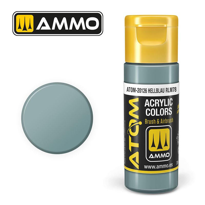 MiG Ammo ATOM COLOR Hellblau RLM78 FS35414 - RLM78 (20126)